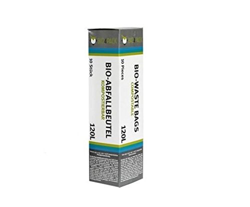 BIO4PACK Bio Abfallbeutel - Verschiedene Größen und Mengen (120 Liter, Menge: 1 Rolle) von BIO4PACK