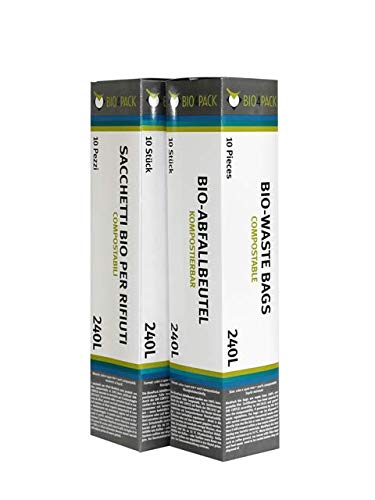 BIO4PACK Bio Abfallbeutel - Verschiedene Größen und Mengen (240 Liter, Menge: 2 Rollen) von BIO4PACK