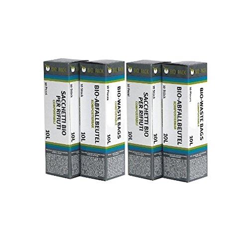 BIO4PACK Bio Abfallbeutel - Verschiedene Größen und Mengen (30 Liter, Menge: 4 Rollen) von BIO4PACK