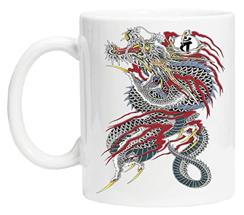 Kiryu Kazuma - Dragon Of Dojima (Yakuza) Wiederverwendbare Tasse aus weißem Glas für Tee und Kaffee Coffe Cup von BIOCLOD