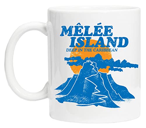 Monkey Island Wiederverwendbare Tasse aus weißem Glas für Tee und Kaffee Coffe Cup von BIOCLOD