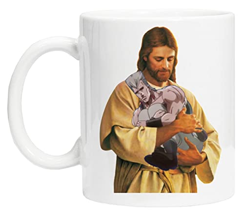 Polnareff Und Der Heilige Leichnam Wiederverwendbare Tasse aus weißem Glas für Tee und Kaffee Coffe Cup von BIOCLOD