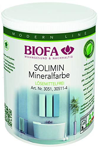 Biofa SOLIMIN Mineralfarbe weiß 1L von BIOFA Naturfarben