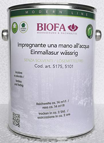 BIOFA 51-76 grau - 1 Liter - natürliche Imprägnierung einer Hand von Biofa