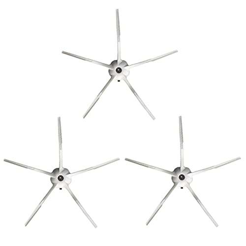 BiOHY Seitenbürste kompatibel mit Roborock S7 Serie in weiß (3er-Set) | Wischroboter Zubehör | Bürste für Fliesen, Parkett & PVC | S7, S7+, S7 MaxV, S7 MaxV Plus, S7 MaxV Ultra | Ersatzteile von BIOHY