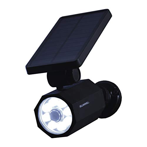MYBO TV Lichtstrahler, wiederaufladbar, solarbetrieben, SPOT01, Schwarz von MYBO TV