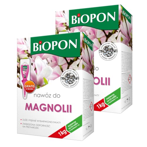 Biopon für Magnolie 2kg NPK Blühende Bäume Pflanzendünger Blumen Magnolien von BIOPON