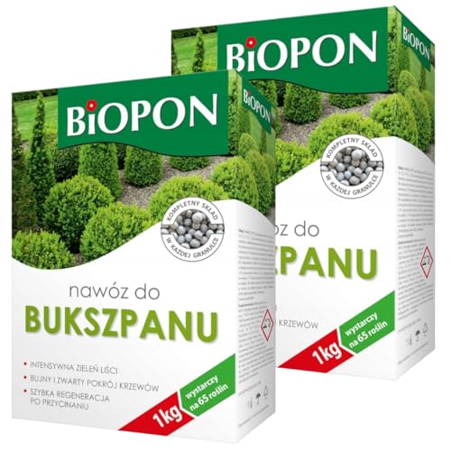 Buchsbaumdünger Dünger für Buchsbaum Spezialdünger 2x1kg Buchsbaumdünger Dünger für Buchsbaum Spezialdünger 2x1kg von Biopon