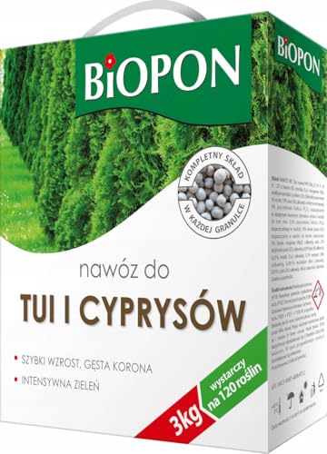 Dünger für Thuja und Zypressen 3kg NPK Koniferendünger Nadelbaumdünge Dünger für Thuja und Zypressen 3kg NPK Koniferendünger Nadelbaumdünge von Biopon