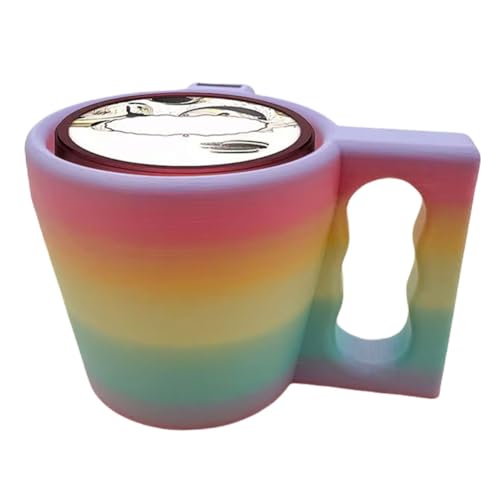 BIOSA Eiscreme Pint Halter, 3D Gedruckter Isolierbecher for Eiscreme, Wiederverwendbarer Eisbecherhalter mit Löffelschlitz, Eisbecherhüllen for Joghurt Eiscreme Desserts von BIOSA