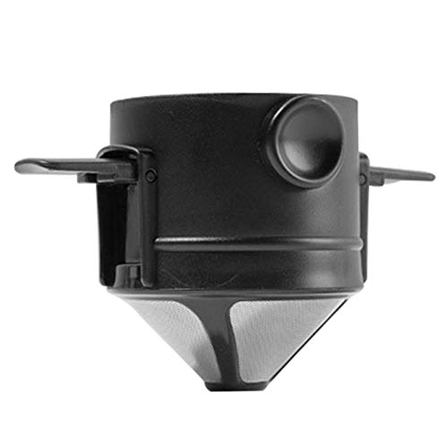 BIOSA Thermobecher Kaffeebecher To Go, 380ml Auslaufsicher, Elstahl, Schwarz von BIOSA