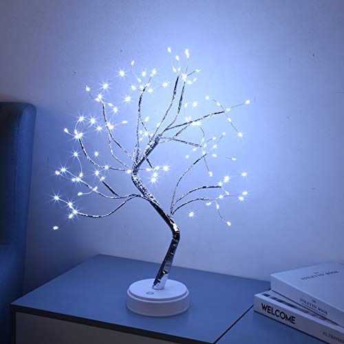 LED Bonsai Baum Lichter, Exquisite 108 LED Baum Licht, USB-/Batteriebetrieb, Vetellbare Äste ne Baueleuchtung t Touch-Scter, Nhtlicht Innen koration für Schlafzimmer von BIOSA