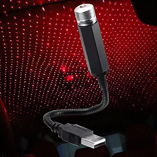 Mini LED Projektionslampe Sterne Nacht, Romantische USB Stecker Nachtlicht, Stern Projektor Licht Plug und Play Licht for Auto Schlafzimmer Wohnzimmer Party von BIOSA