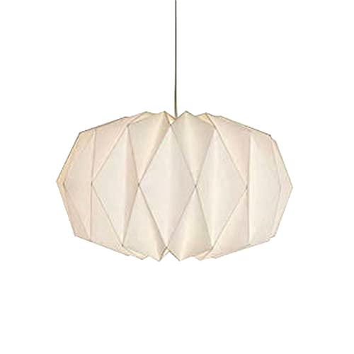 Origami Design Papier Lampenschirm, Nordische Kreativpapier Lampenschirm Deko Papier Laterne Deckenlampen Shade Folding Pendelleuchte Kunst Dekor von BIOSA