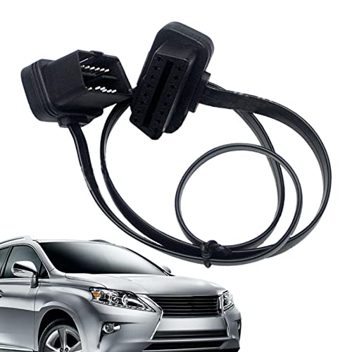 BIOTAT Universelles OBD-Stromkabel - 60cm/Verlängerungsflachbandkabel | Auto-Diagnose-Extender-Anschluss 8-adriger Adapter für Diagnoseleser und OBD-GPS-Tracker von BIOTAT