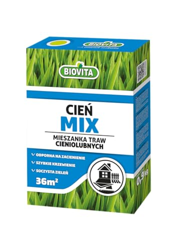 BIOVITA Rasensamen für schattige Bereiche – dichte Rasenmischung für perfekten Schattenrasen (0.9 KG, 900, gramm) von BIOVITA decorative stones & garden minerals