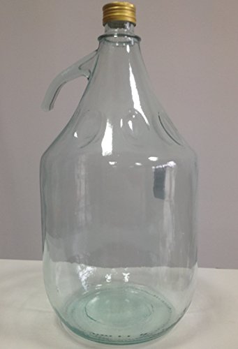 GLASBALLON GÄRBALLON FLASCHE GLASFLASCHE WEINBALLON 5 LITER GLAS BALLON 5L NEU BDG5Z von Biowin