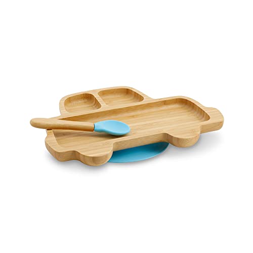 BIOZOYG Bambus-Teller-Set Auto I Saugnapf-Teller mit Löffel - FSC-zertifiziert I süßes Bambus Holz-Schüssel-Set Kleinkind - Kinder-Teller & Snack-Schale I Baby Bambus-Geschirr blau BIOZOYG Bambus-Teller-Set Auto I Saugnapf-Teller mit Löffel - FSC-zertifiziert I süßes Bambus Holz-Schüssel-Set Kleinkind - Kinder-Teller & Snack-Schale I Baby Bambus-Geschirr blau von BIOZOYG