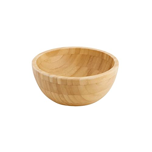 BIOZOYG Bambusschale rund Ø 16cm für kalte und warme Speisen I Suppenschüssel I nachhaltiges Serviergeschirr Pasta-Schale I Buddha-Bowl-Schüssel I Partygeschirr öko I große Müslischale 550ml von BIOZOYG