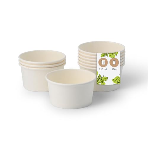 BIOZOYG Eisbecher Pappe 250 Stück 150 ml Weiß - Dessertbecher Beschichtet Einweg - Snackbecher Eisbecher Waffelbecher Dessert Einwegbecher Eiscreme Frozen Joghurt Obst Eisdiele BIOZOYG Eisbecher Pappe 250 Stück 150 ml Weiß - Dessertbecher Beschichtet Einweg - Snackbecher Eisbecher Waffelbecher Dessert Einwegbecher Eiscreme Frozen Joghurt Obst Eisdiele von BIOZOYG
