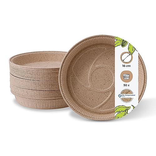 BIOZOYG Kakaopapier-Backformen rund 18 cm ? Höhe 2,5 cm I Käsekuchen-Form I ofenfeste Schalen braun I Quicheformen klein I Törtchenformen I flache Papierbackformen mit edler Struktur 50 Stück BIOZOYG Kakaopapier-Backformen rund 18 cm ? Höhe 2,5 cm I Käsekuchen-Form I ofenfeste Schalen braun I Quicheformen klein I Törtchenformen I flache Papierbackformen mit edler Struktur 50 Stück von BIOZOYG