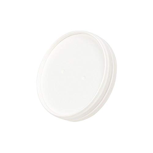 BIOZOYG Karton-Membran-Deckel weiß 25 Stk. Ø 9,1 cm I Pappbecher to-go Deckel I PLA-beschichtet & dampfdurchlässig I Bio-Kunststoff Beschichtung I Mit Dampflöchern I Stabiler Doppelkarton von BIOZOYG