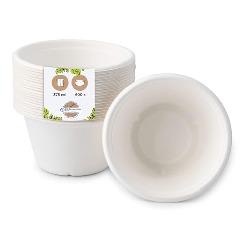 BIOZOYG Umweltfreundliche Suppenbecher aus Zuckerrohr I 600 Stück 375ml Einwegbecher Einmalbecher Wegwerfbecher I Bio Einweggeschirr Becher biologisch abbaubar, kompostierbar BIOZOYG Umweltfreundliche Suppenbecher aus Zuckerrohr I 600 Stück 375ml Einwegbecher Einmalbecher Wegwerfbecher I Bio Einweggeschirr Becher biologisch abbaubar, kompostierbar von BIOZOYG