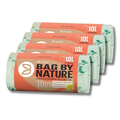10L Biomüllbeutel: 100 Beutel, Made in Germany, 100% kompostierbar, biologisch abbaubar, 100% klimaneutral, reissfeste Bio-Beutel, auch als 6L, 20L, 30L 10L Biomüllbeutel: 100 Beutel, Made in Germany, 100% kompostierbar, biologisch abbaubar, 100% klimaneutral, reissfeste Bio-Beutel, auch als 6L, 20L, 30L von BIOvative PRODUCTS
