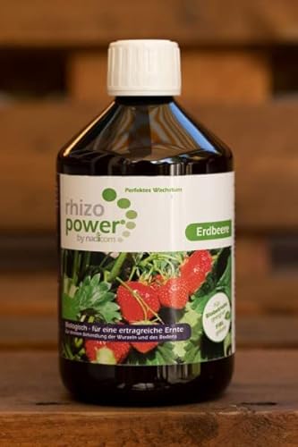 rhizo power® Erdbeere - 500 ml speziell zur Stärkung von Erdbeeren auf Basis verschiedener Mikroorganismen von BIPLANTOL