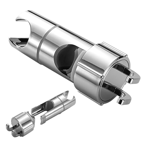 BIQIQI Duschkopfhalterung ohne bohren Handbrause Halterung 16-27 mm Duschhalterung Verstellbar duschkopf halterungen Badezimmer Chrom duschhalterung für duschkopf 360° drehba von BIQIQI