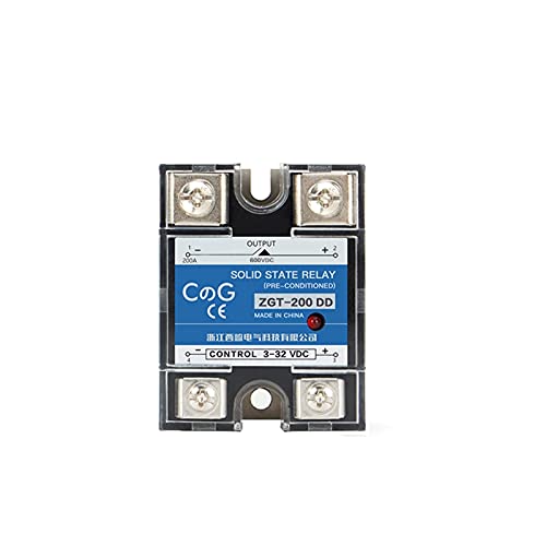 CG SSR-200DD 200A 220V 380V 600V Große Spannung Einphasig JGX DC-Steuerung DC-Kühlkörper 3-32VDC bis 5-220VDC DD Halbleiterrelais(200A 600V) von BIQSYVTM