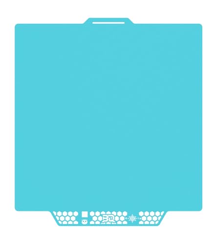 BIQU CryoGrip Pro Glacier Panda Build Plate for Bambu-Lab P1S P1P X1C X1E A1 3D Printers, Double-Sided Fine Textured Spring Steel Sheet, Firm Adhesion, 257x257mm, 1 Piece von BIQU
