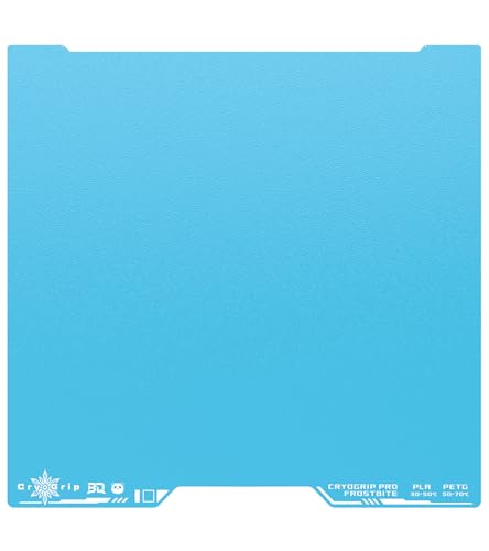 BIQU CryoGrip Pro Frostbite Panda Build Platte für Bambu-Lab H2D 3D-Drucker, Raum temperatur Drucken Kalt platte, Doppel seitige grobe Texturierte Federstahlblech, 355x346mm von BIQU