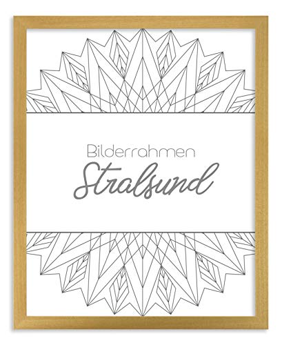 BIRAPA Bilderrahmen Holz Stralsund - Fotorahmen 24x30 cm, Holzrahmen in Landhausstil Deko, Bilderrahmen Glas Antireflex Kunstglasscheibe, Holzbilderrahmen von BIRAPA