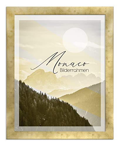 BIRAPA Fotorahmen Monaco 24x33cm Bilderrahmen Metall - Optik Gold Antik Rahmen Posterrahmen von BIRAPA