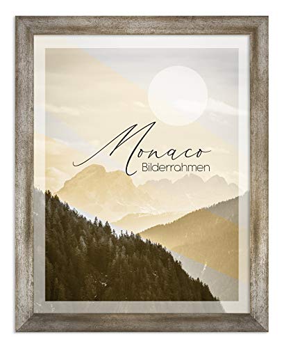 BIRAPA Fotorahmen Monaco 45x55cm Bilderrahmen Metall - Optik Vintage Metall Rahmen Posterrahmen von BIRAPA