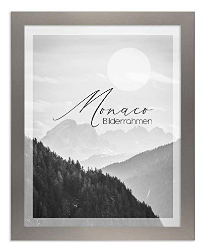 BIRAPA Monaco Bilderrahmen Holz 50x70 cm Anthrazit - Wechselrahmen Bilderrahmen Plexiglas - für Fotos, Bilder & Poster von BIRAPA