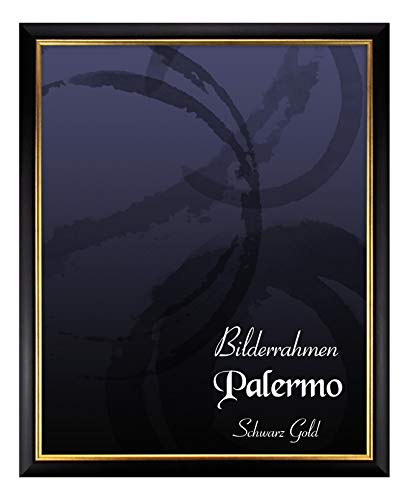 BIRAPA Palermo Bilderrahmen 32x45 cm Schwarz Gold - Goldener Bilderrahmen, Bilderrahmen Antik, Bilderrahmen Vintage BIRAPA Palermo Bilderrahmen 32x45 cm Schwarz Gold - Goldener Bilderrahmen, Bilderrahmen Antik, Bilderrahmen Vintage von BIRAPA