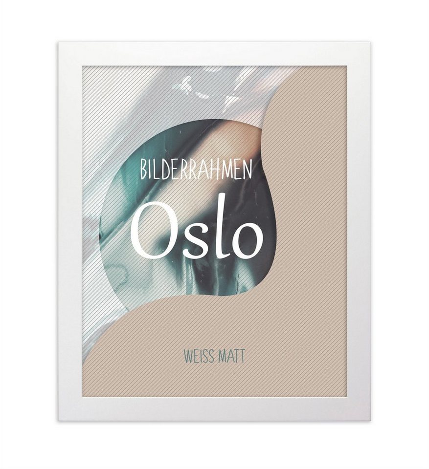 Einzelrahmen Bilderrahmen Oslo, (1 Stück), 34x119 cm, Weiß, MDF von OTTO