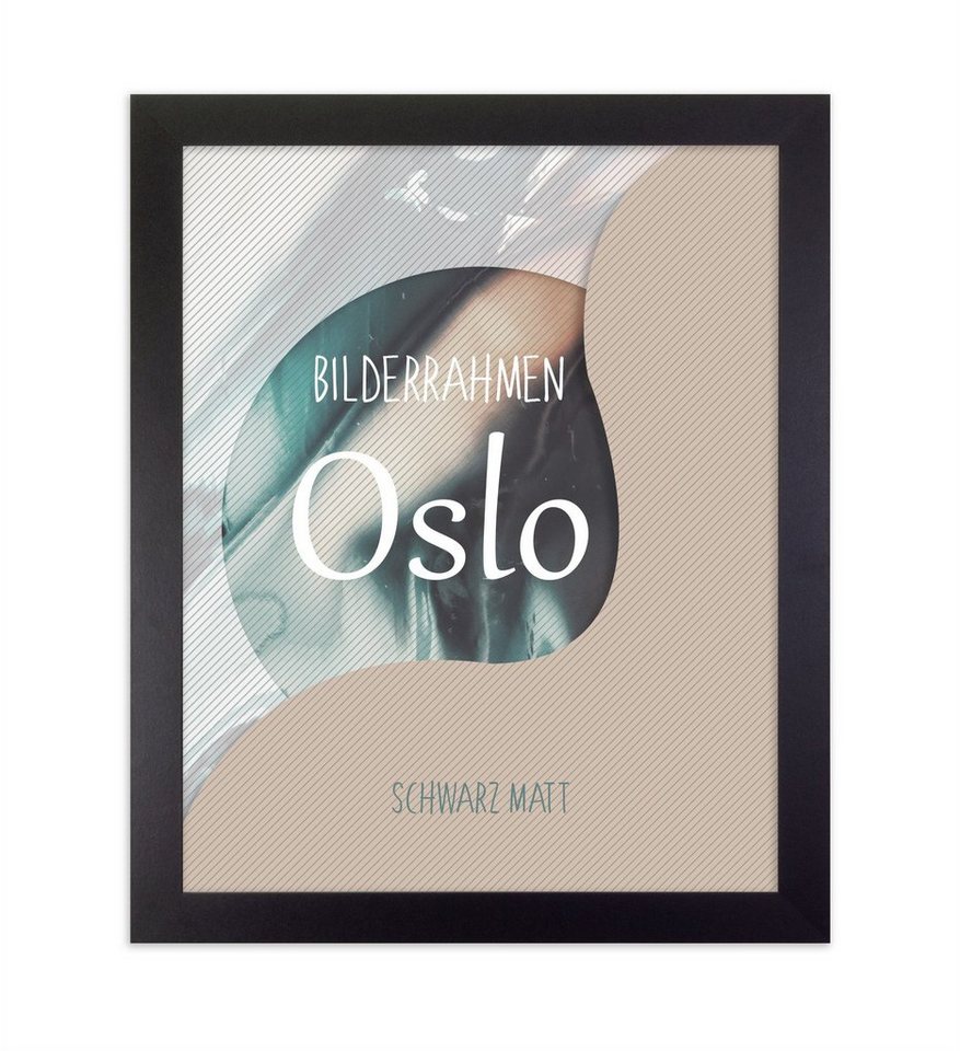 Einzelrahmen Bilderrahmen Oslo, (1 Stück), 40x150 cm, Schwarz, MDF von OTTO