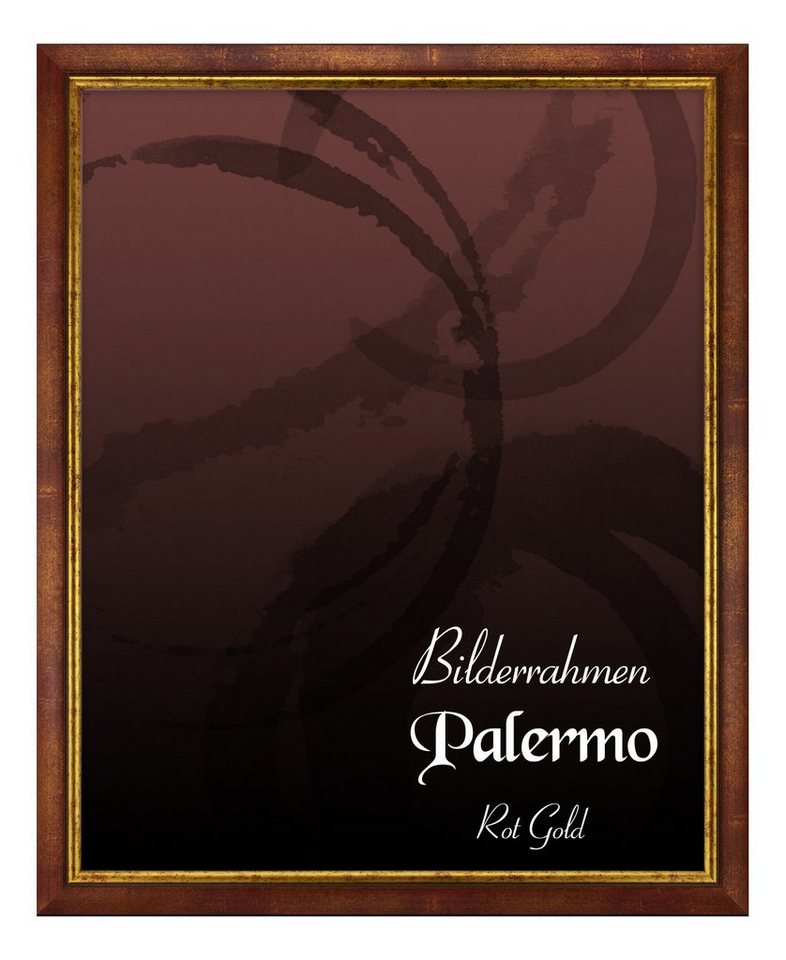 BIRAPA Einzelrahmen Bilderrahmen Palermo, (1 Stück), 20x25 cm, Rot Gold, Holz von BIRAPA
