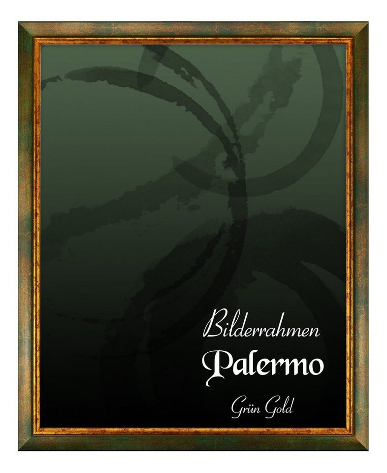 BIRAPA Einzelrahmen Bilderrahmen Palermo, (1 Stück), 24x34 cm, Grün Gold, Holz von BIRAPA