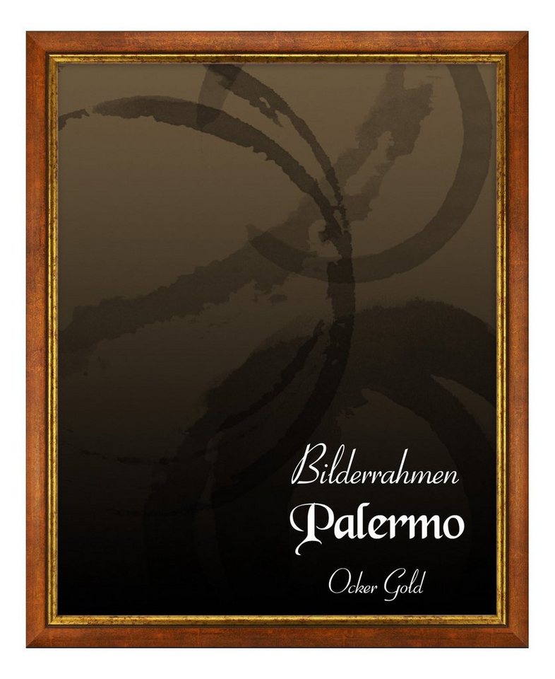 BIRAPA Einzelrahmen Bilderrahmen Palermo, (1 Stück), 28x35 cm, Ocker Gold, Holz von BIRAPA