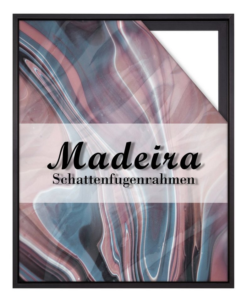 BIRAPA Einzelrahmen Schattenfugenrahmen Madeira, (1 Stück), 25x35 cm, Schwarz, Holz von BIRAPA