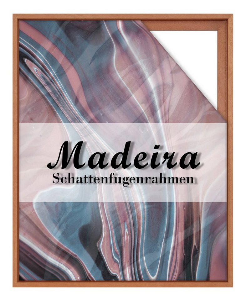 BIRAPA Einzelrahmen Schattenfugenrahmen Madeira, (1 Stück), 30x30 cm, Terracotta, Holz von BIRAPA