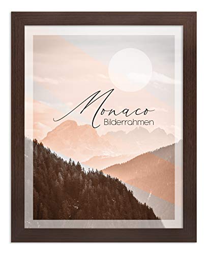 BIRAPA Fotorahmen Monaco 20x40cm Bilderrahmen Posterrahmen Holzrahmen Eiche Dunkel -Optik von BIRAPA