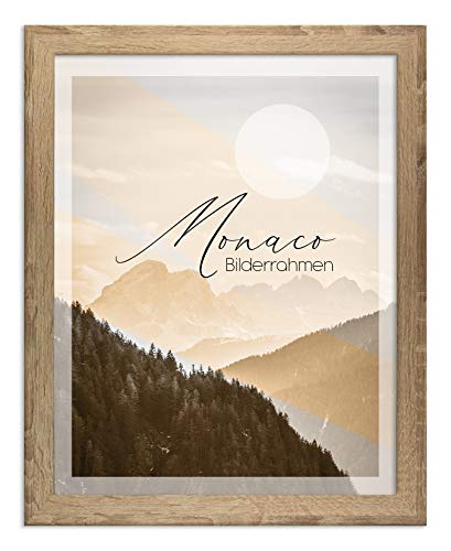 BIRAPA Fotorahmen Monaco 24x30cm Bilderrahmen Posterrahmen Holzrahmen Sonoma Eiche -Optik von BIRAPA