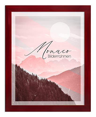 BIRAPA Fotorahmen Monaco 21x29,7 cm Bilderrahmen Weinrot Gewischt Posterrahmen von BIRAPA