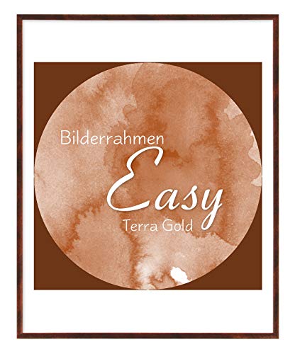 BIRAPA Kunststoff -Bilderrahmen Easy 32x45cm in Terra Gold mit Kunstglas von BIRAPA