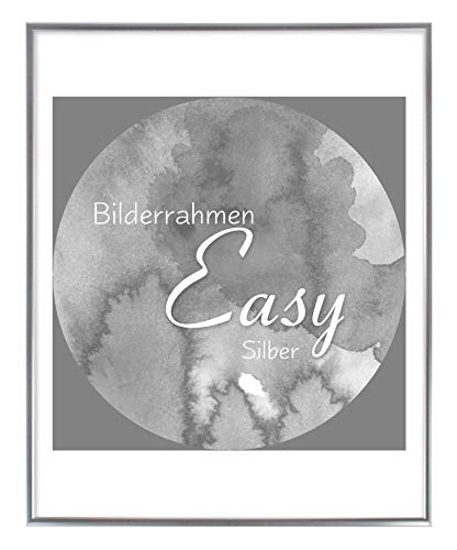 BIRAPA Kunststoff -Bilderrahmen Easy 34x48cm in Silber mit Kunstglas von BIRAPA